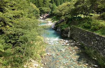 釣り橋からの眺め